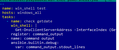 Ansible playbook for Windows 