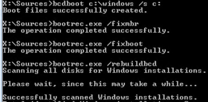 bootrec - recreate bootloader configuration for bios mbr device with windows 10