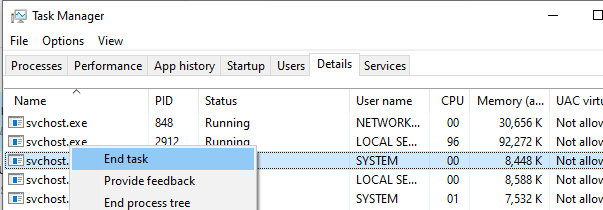 end wlan autoconfig svchost process