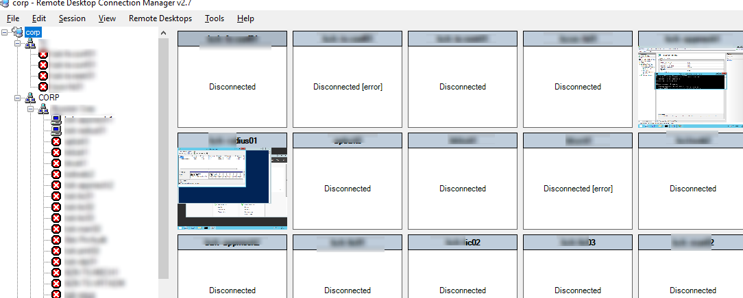 rdcman - managing multiple RDP server connections