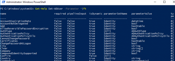 Set-ADUser user properties in powershell