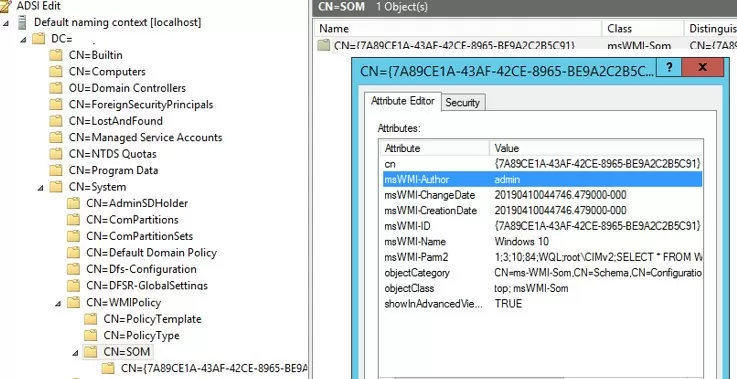 msWMI-Som active directory object