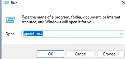open local gpo editor gpedit.msc on windows