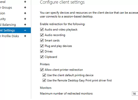 RDS: allow redirecting local devices